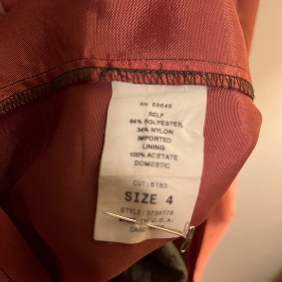 ABS by Allen Schwartz Sheath Dress W/ Cutout Back & Embellished Hem - Size 4 - Picture 12 of 13